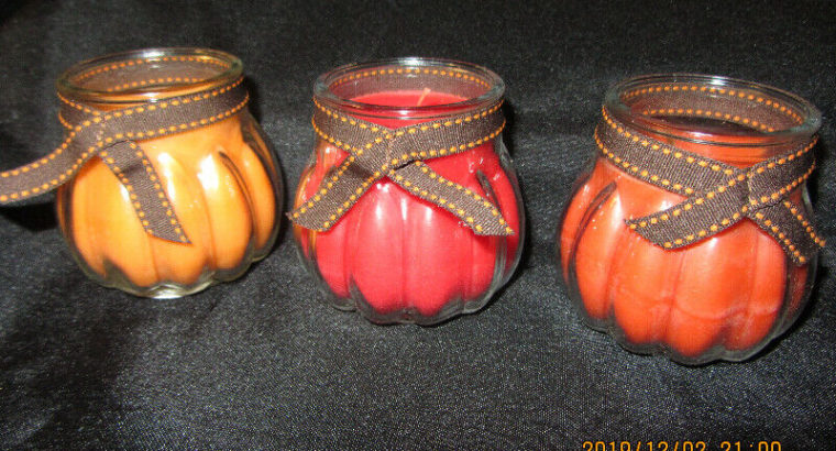 PARTY LITE “JOY OF AUTUMN” SCENTED CANDLES – NEW!