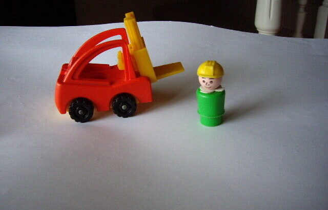 FISHER PRICE FORKLIFT WITH PERSON