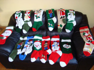 2020personalized knitted Christmas stockings