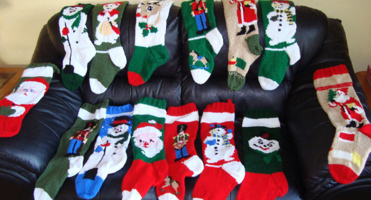 2020personalized knitted Christmas stockings