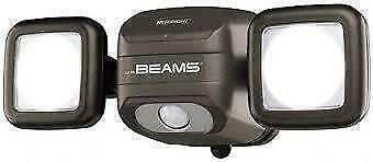 Promo! Mr. Beams MBN3000 Netbright 500 Lumen High Performance Wireless Battery Powered Motion Sensing LED Dual Head Secu