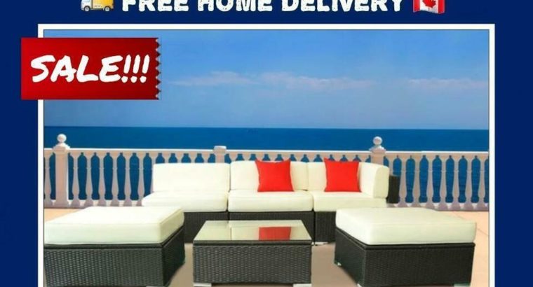 FREE DELIVERY • Deluxe 6pc Wicker Patio & Garden Outdoor Furniture Set