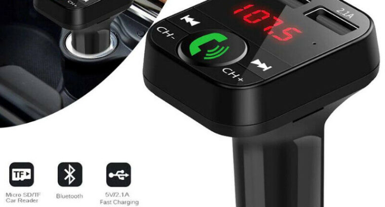 Bluetooth FM Transmitter Hands Free Car Kit