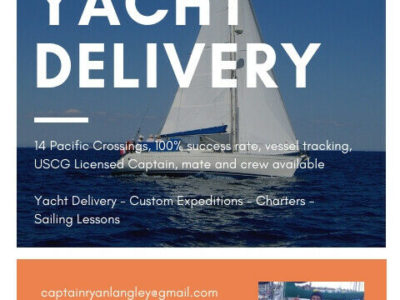 Sailing Charters, Lessons or Yacht Delivery!