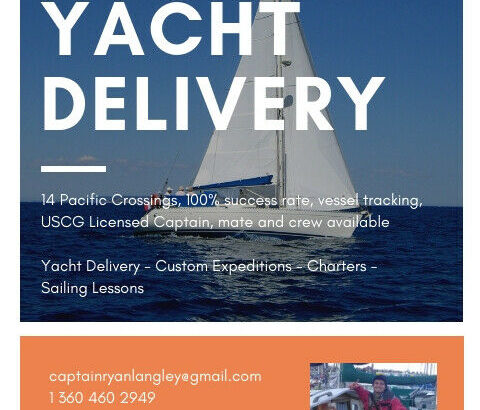 Sailing Charters, Lessons or Yacht Delivery!