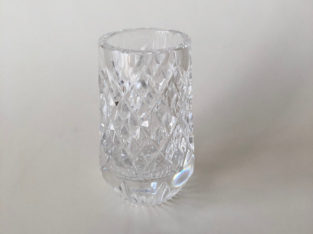 Vintage Irish Cut Crystal Bud Vase Signed Tyrone Cappagh Pattern