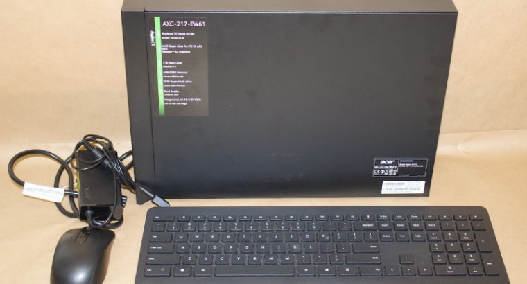 Acer Aspire Desktop w/ Wireless Mouse and Keyboard