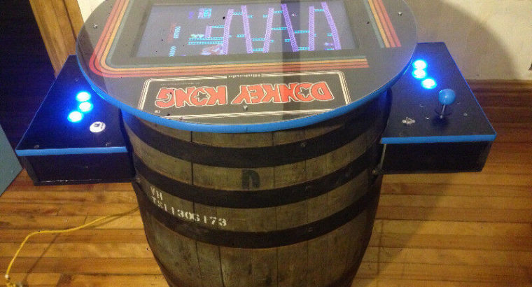 Donkey Kong Cocktail Arcade Machine Whiskey Barrel 60/412 GAMES