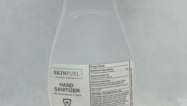 24 X 250ML SKINFUEL 75% Isopropyl Alcohol Wholesale Hand Sanitizer | FREE SHIPPING | Made in Canada