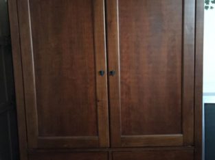 Entertainment cabinet solid wood Vilas Rock Maple, with free tv