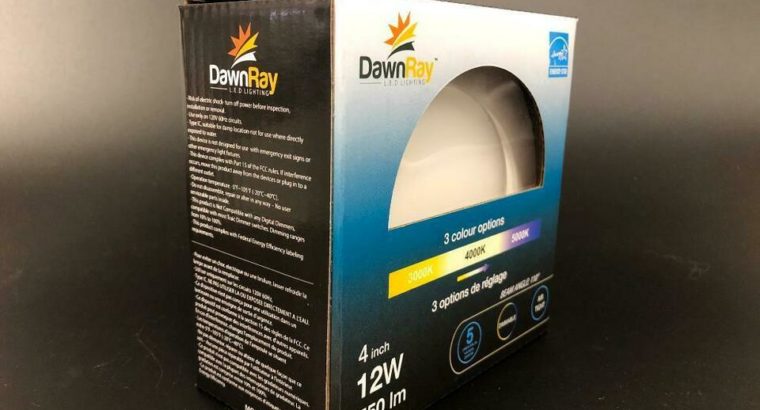 DawnRay 4 inch LED Slim Panel (Round White) 12W