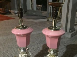 Pink and Gold Table Lamps