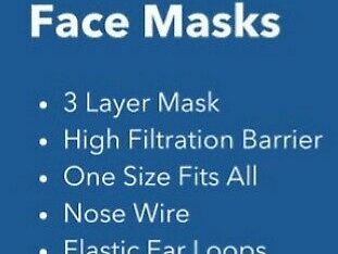 Face masks delivered to your door. $75 per box of 50