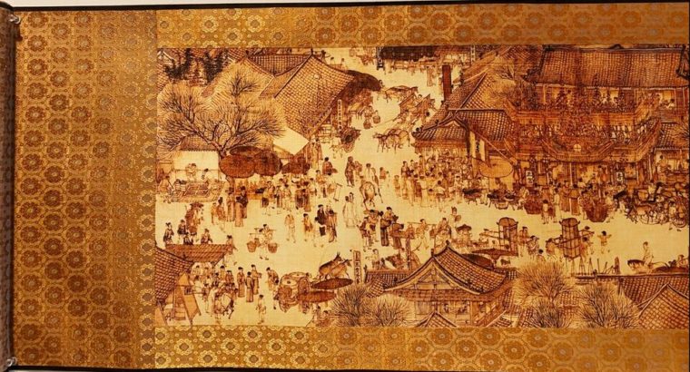 Chinese art: qingming river map, 清明上河图