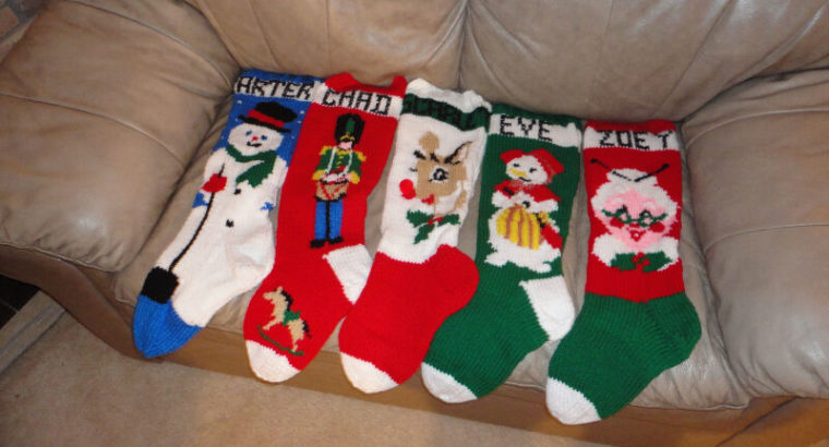 2020personalized knitted Christmas stockings