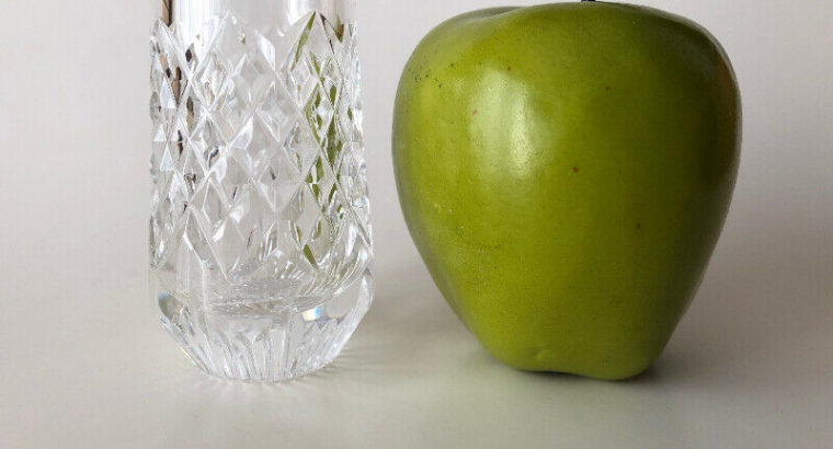 Vintage Irish Cut Crystal Bud Vase Signed Tyrone Cappagh Pattern