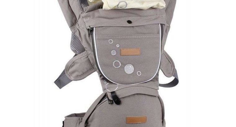 Baby Carrier with Hip Seat for Newborns, Babies & Toddlers – Black – free shipping