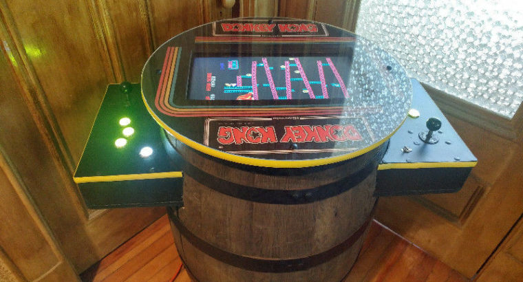 Donkey Kong Cocktail Arcade Machine Whiskey Barrel 60/412 GAMES