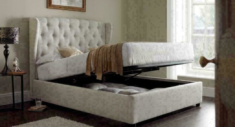 ***HAPPY SPRING SALE-Luxury fabric lift up storage bed (in queen and king)