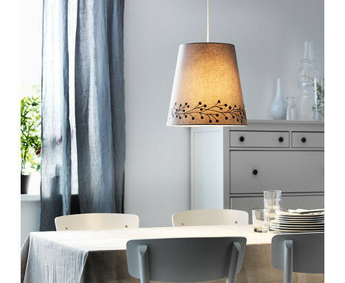 Ikea SKEBY Fabric Lamp Shade – 13″ – Taupe