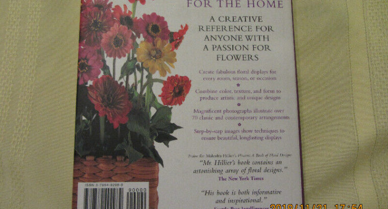 BOOK: FLOWERS FOR THE HOME – NEW!
