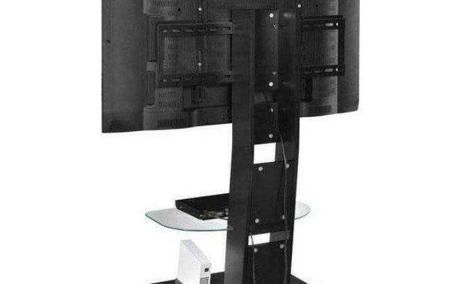 Dorel 1705096 Galaxy TV Stand with Mount for TVs up to 50, Black (Open Box)