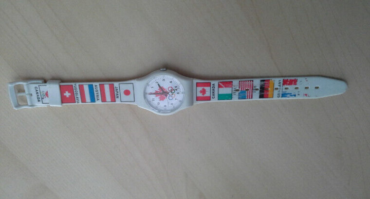 Vintage McDonalds Official Olympic Watch Nagano 1998 White With