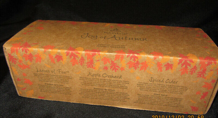 PARTY LITE “JOY OF AUTUMN” SCENTED CANDLES – NEW!