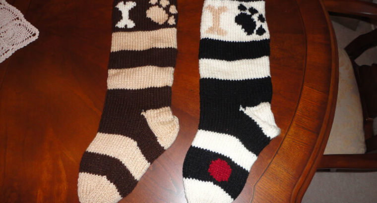 2020personalized knitted Christmas stockings