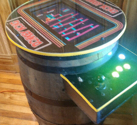 Donkey Kong Cocktail Arcade Machine Whiskey Barrel 60/412 GAMES