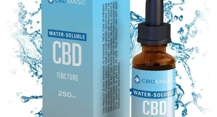 Water Soluble CBD Tincture 250mg (30 ml Bottle) – Mix With A Drink or Water – Made In Toronto! – Highest Quality !!!