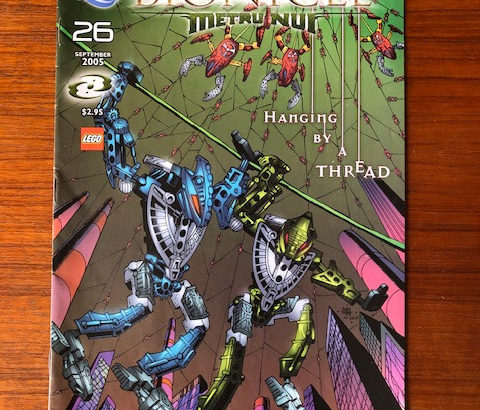 7 DC Comic Books – Bionicle Metru Nui Series – Lego