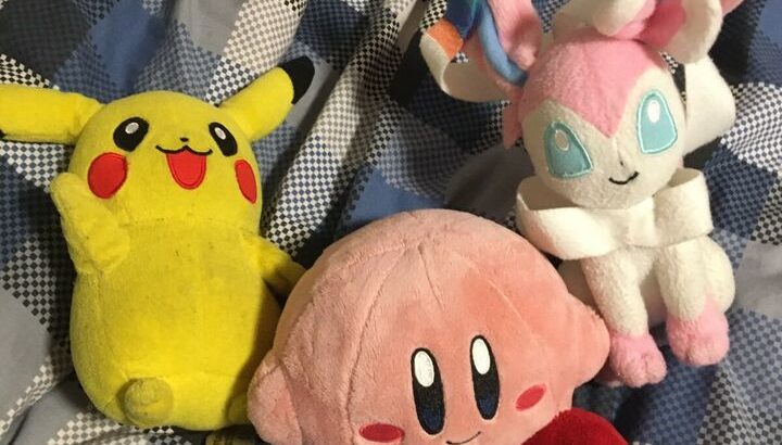 Pokemon and Kirby plush toys( check prices)