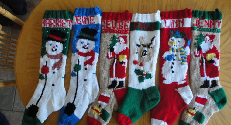 2020personalized knitted Christmas stockings