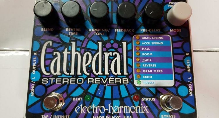 Electro Harmonix Cathedral Stereo Reverb Pedal USED ***BEST PRICE** MUSIQUE RED ONE MUSIC