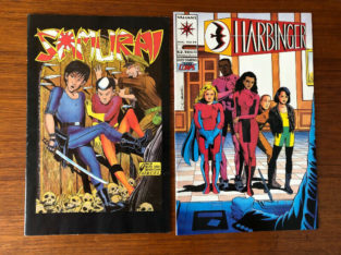 2 Vintage Comic Books – Samurai Aircel 9 – Valiant Harbinger 31