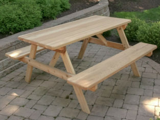 6 ft. Cedar Picnic Tables: New