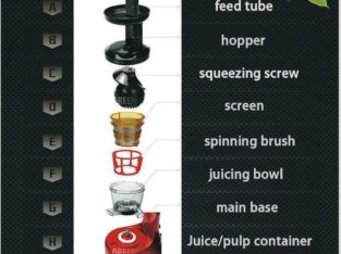 GREENIS, JUICE ALL MULTI VERT JUICER 9008 Smoothie Maker, Nut Grinder, SLOW JUICER,