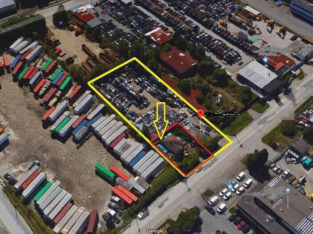 Industrial storage yard for rent with Office