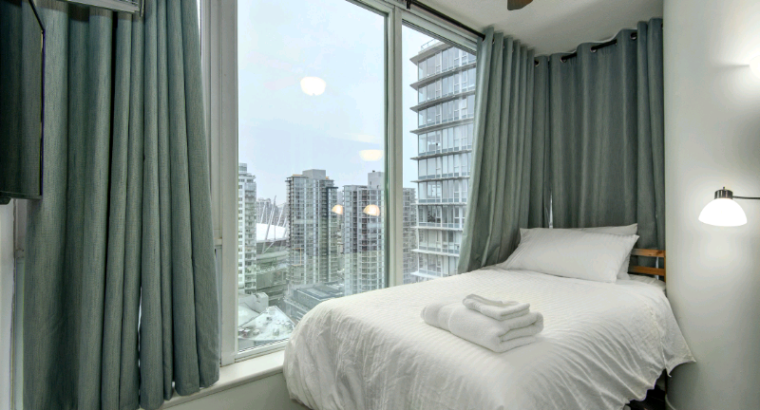 Bright beautiful views in this furnished room for rent