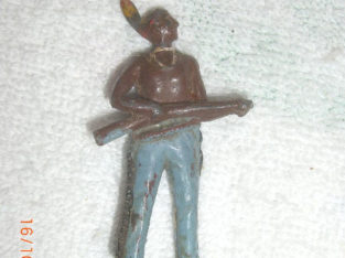 Antique Lead Native with Gun