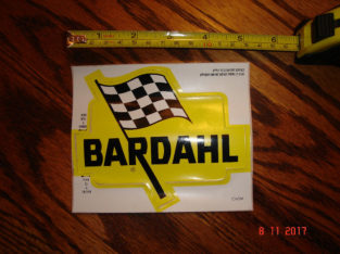 Vintage Bardahl Checkered Flag Racing Decal