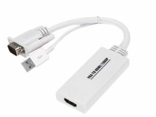 VGA To HDMI Converter Cable Adapter with Audio