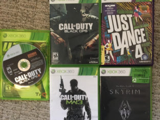 Xbox 360 games, Call of duty, Skyrim, just dance 4 and more