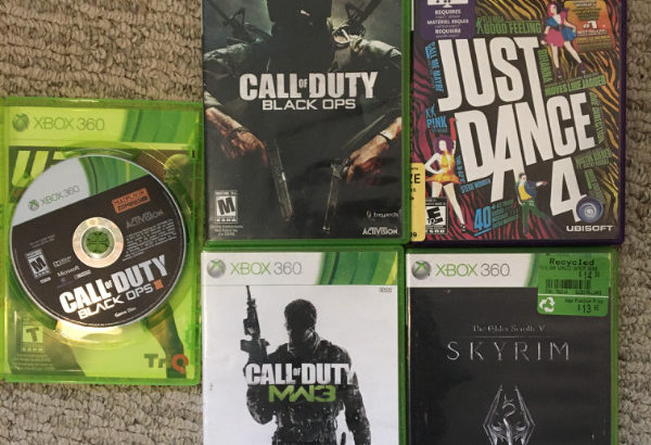 Xbox 360 games, Call of duty, Skyrim, just dance 4 and more