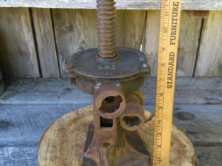 Antique Rare Rees Manufacturing Co 220 Operating Jack with Seria