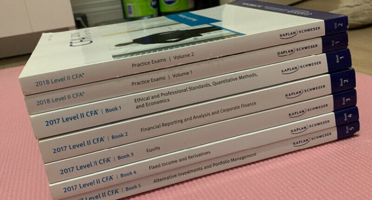 CFA level 2 exam prep booklets 1-5 / 2 practice exam books