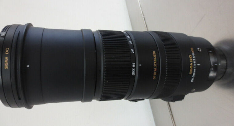 Sigma 150-500mm lens