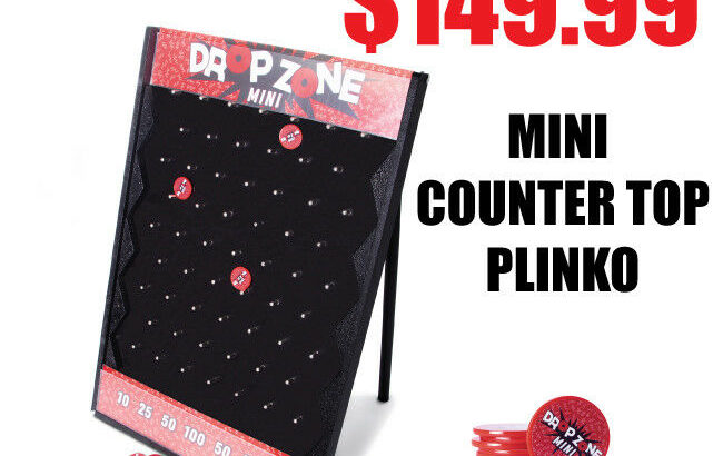 MINI DROP ZONE EXPRESS CUSTOMIZABLE PLINKO STYLE BOARD