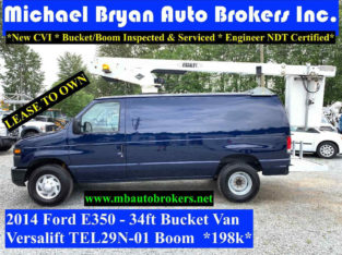 2014 FORD E350 – 34FT BUCKET VAN *VERSALIFT BOOM* GREAT PRICE